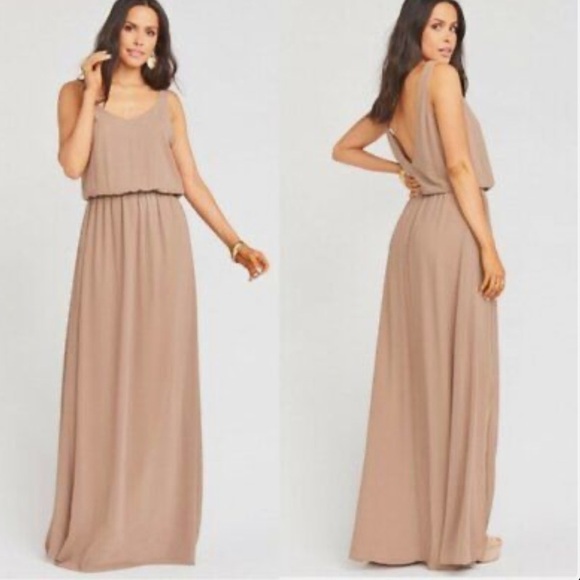 Show me Your Mumu | Kendall Maxi Dress in Dune Event Wedding Formal Neutral - Picture 1 of 9